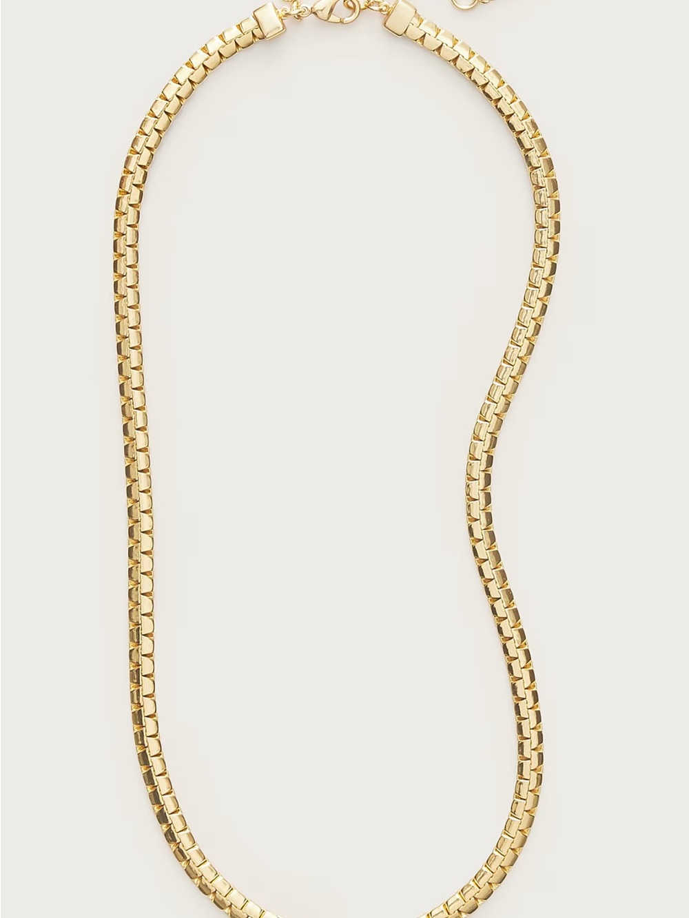 Metallic snake chain necklace